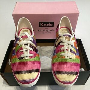 Keds x Kate Spade Double Decker Crochet Slip-On Shoes, Size 10